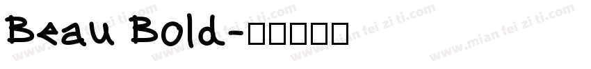 Beau Bold字体转换